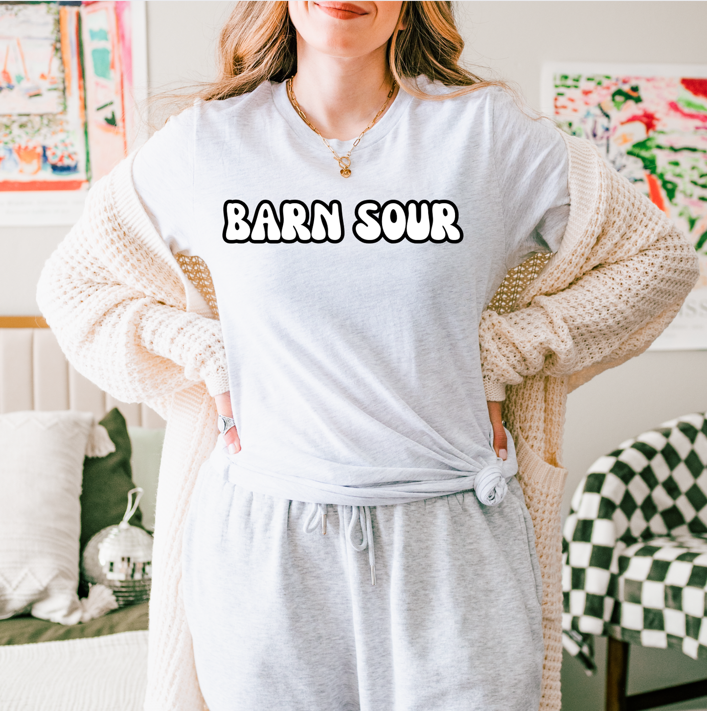 Barn Sour Horse Girl Graphic T-Shirt