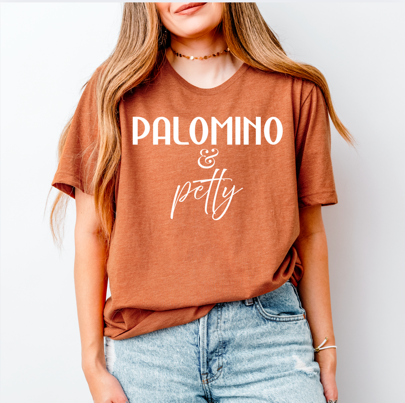 Palomino and Petty Horse Girl Graphic T-Shirt