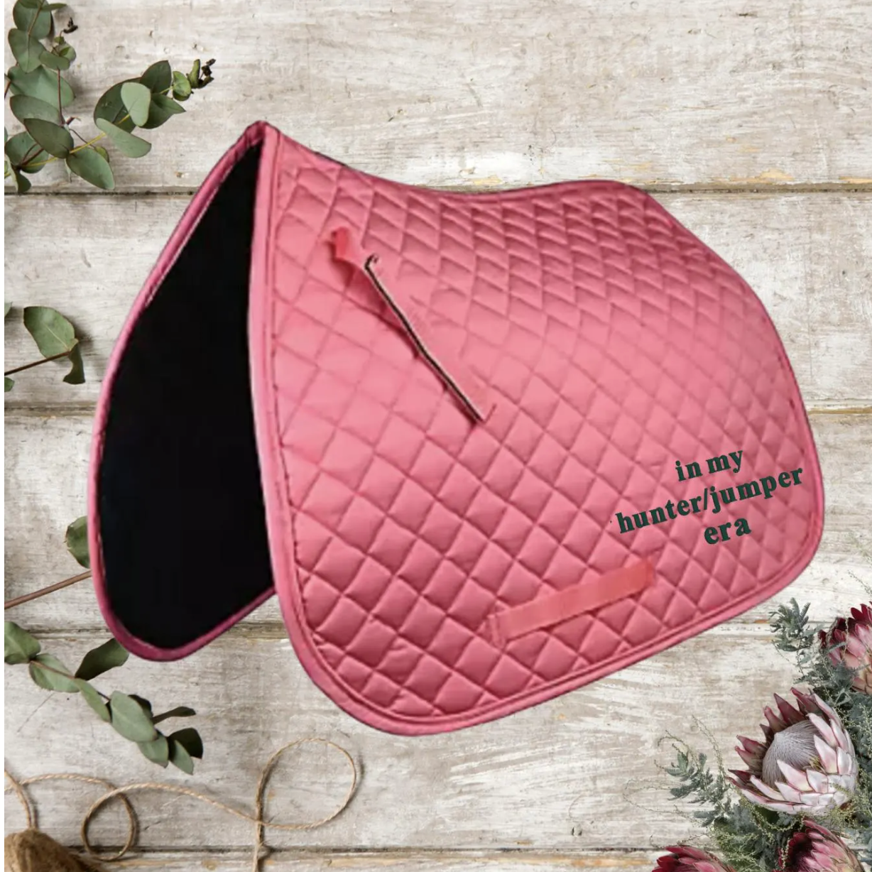 Embroidered Horse Girl Eras Custom Horse Saddle Pad Many Options