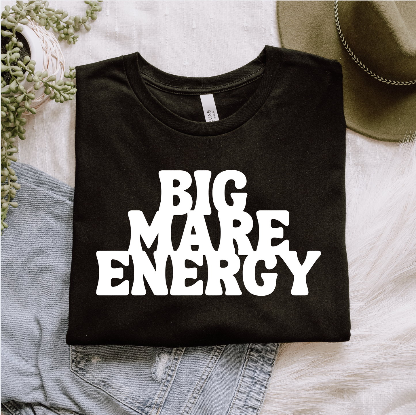 Big Mare Energy Horse Girl T-Shirt