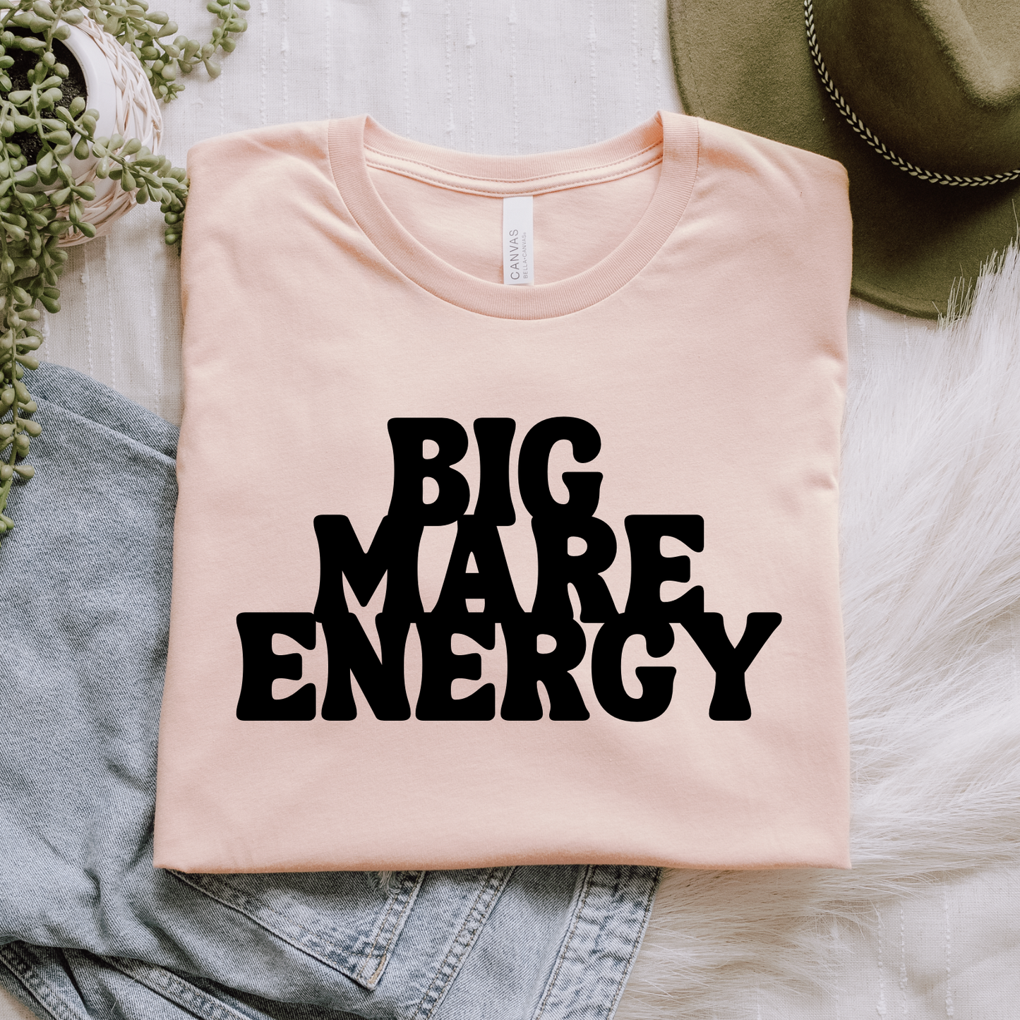 Big Mare Energy Horse Girl T-Shirt