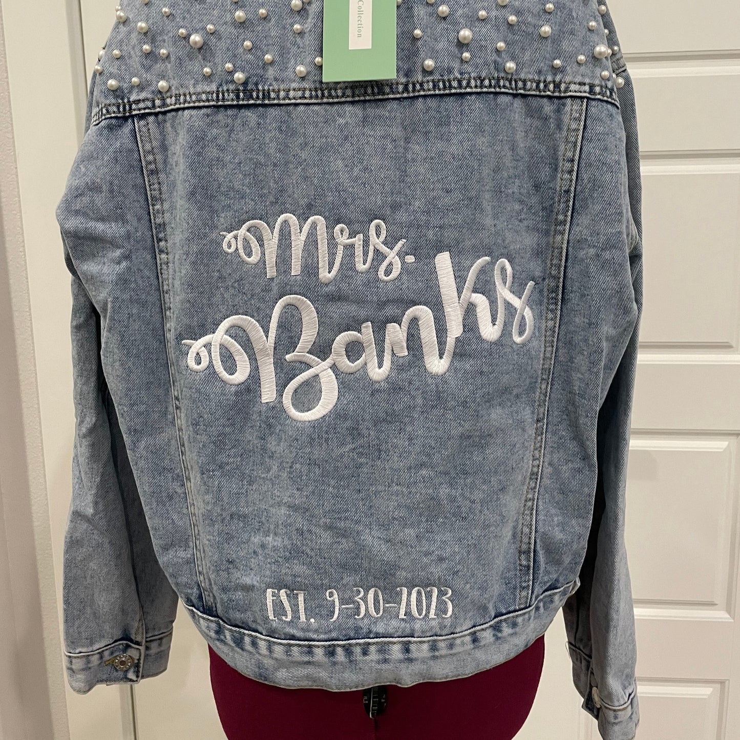 Wedding Date Add-On for Bridal Jacket