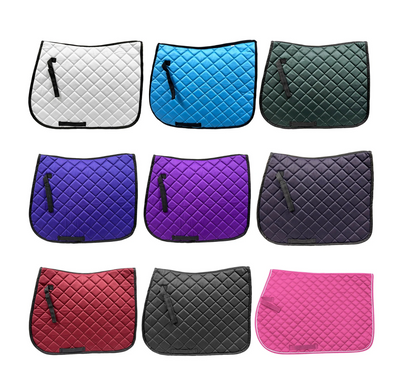 Embroidered Stacked Monogram Horse Saddle Pad