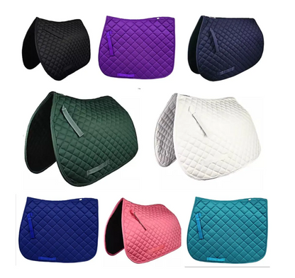 Embroidered Stacked Monogram Horse Saddle Pad