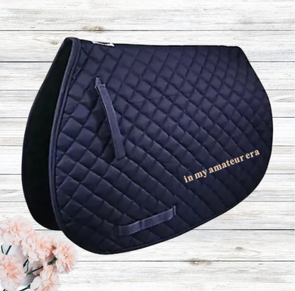Embroidered Horse Girl Eras Custom Horse Saddle Pad Many Options